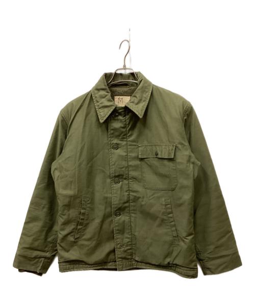 US ARMY（ユーエスアーミー）US ARMY (ユーエスアーミー) A-2デッキジャケット オリーブ サイズ:Mの古着・服飾アイテム