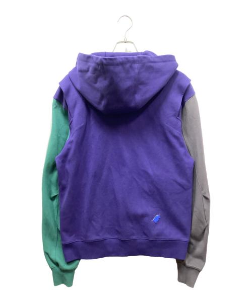 ADER error（アーダーエラー）ADER error (アーダーエラー) Button Front Hoodie パープル サイズ:A2の古着・服飾アイテム