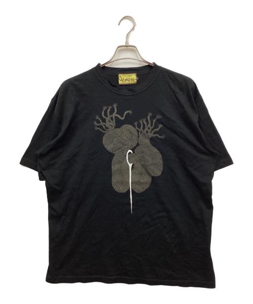 NEMETH（ネメス）Nemeth (ネメス) ロープ柄プリントTシャツ ブラック サイズ:LLの古着・服飾アイテム