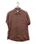 DRIES VAN NOTENドリスヴァンノッテン）の古着「リネン混半袖シャツ」｜レッド