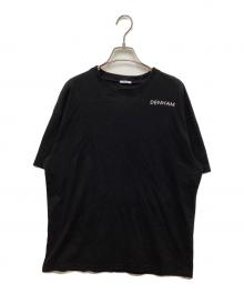 Denham（デンハム）の古着「ロゴ刺繍Tシャツ」｜ブラック