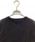 中古・古着 Denham (デンハム) ロゴ刺繍Tシャツ ブラック サイズ:S：5000円