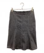 Paloma Woolパロマウール）の古着「デニムスカート」｜ブラック