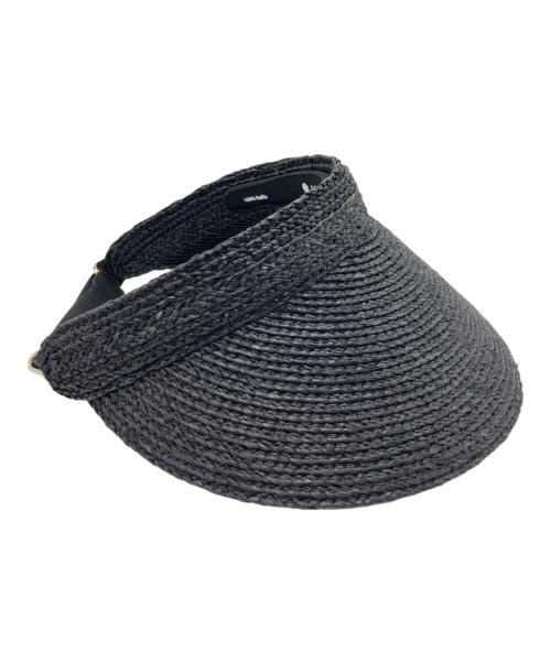 HELEN KAMINSKI（ヘレンカミンスキー）HELEN KAMINSKI (ヘレンカミンスキー) ラフィアサンバイザー ブラック サイズ:-の古着・服飾アイテム