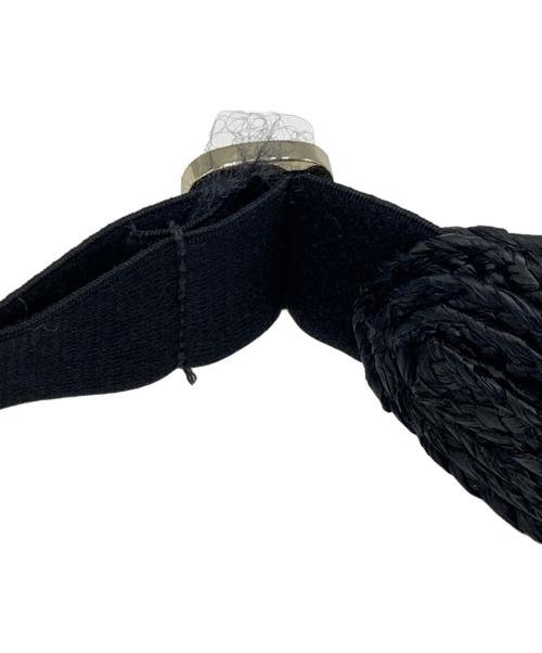 HELEN KAMINSKI（ヘレンカミンスキー）HELEN KAMINSKI (ヘレンカミンスキー) ラフィアサンバイザー ブラック サイズ:-の古着・服飾アイテム