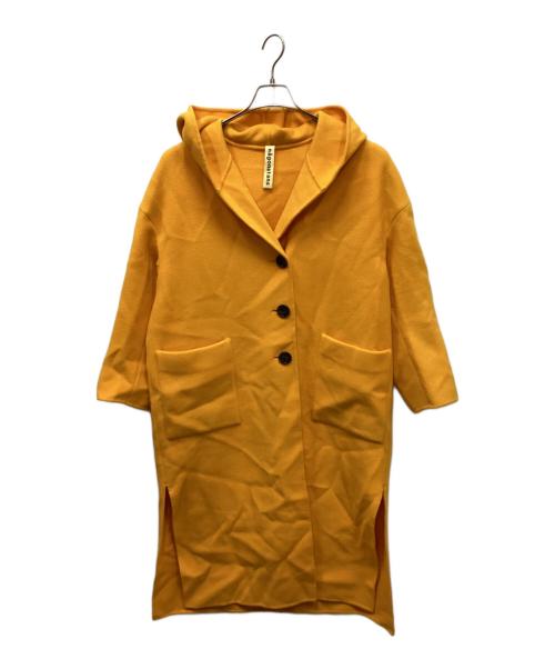 nagonstans（ナゴンスタンス）nagonstans (ナゴンスタンス) ソフトリバーフーデッドコート イエロー サイズ:Mの古着・服飾アイテム