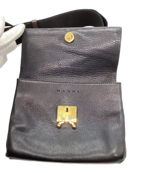 MARNI（マルニ）MARNI (マルニ) ダブルフェイスショルダーバッグ ブラックの古着・服飾アイテム