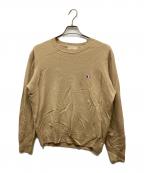 maison kitsuneメゾンキツネ）の古着「トリコワッペンニット」｜ベージュ