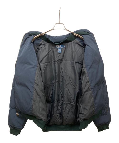 POLO RALPH LAUREN（ポロ・ラルフローレン）POLO RALPH LAUREN (ポロ・ラルフローレン) ロゴ刺繍ダウンジャケット ネイビー サイズ:XLの古着・服飾アイテム