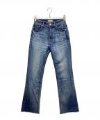 YANUKヤヌーク）の古着「セミフレアデニムパンツ」｜インディゴ