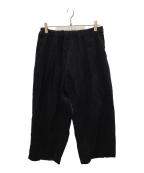 mizuiro-indミズイロインド）の古着「コーデュロイワイドパンツ」｜ブラック