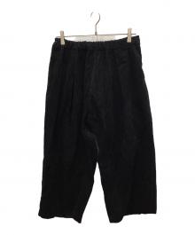 mizuiro-ind（ミズイロインド）の古着「コーデュロイワイドパンツ」｜ブラック