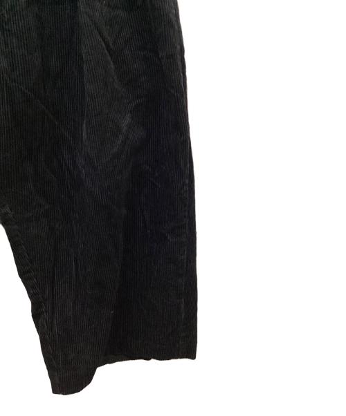 mizuiro-ind（ミズイロインド）mizuiro-ind (ミズイロインド) コーデュロイワイドパンツ ブラック サイズ:FREEの古着・服飾アイテム