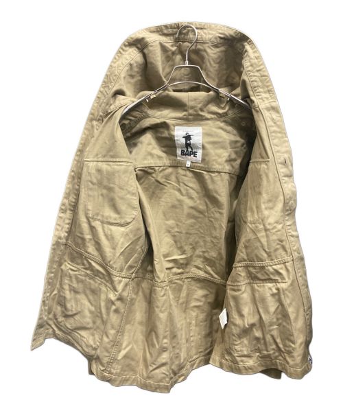 BAPE BY A BATHING APE（ベイプバイアベイシングエイプ）BAPE BY A BATHING APE (ベイプバイアベイシングエイプ) シャークフーデッドジャケット ベージュ サイズ:Mの古着・服飾アイテム
