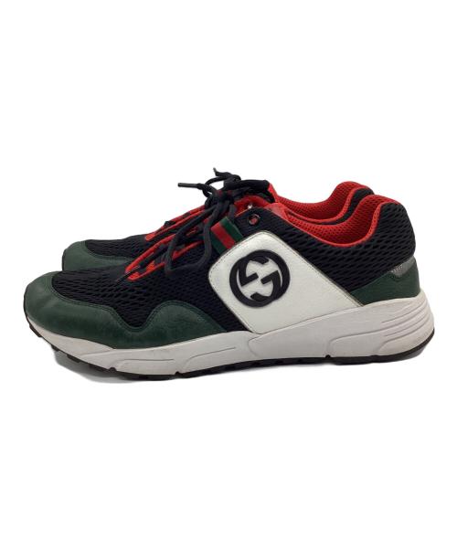 GUCCI（グッチ）GUCCI (グッチ) ローカットスニーカー ブラック サイズ:UK9の古着・服飾アイテム