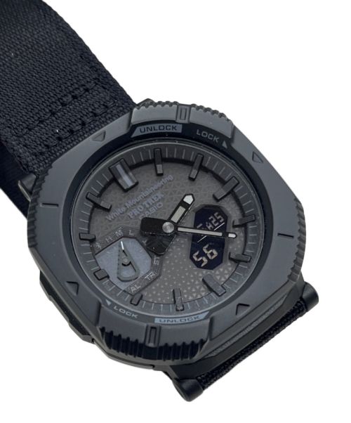 CASIO（カシオ）CASIO (カシオ) WHITE MOUNTAINEERING (ホワイトマウンテ二アニング) 腕時計 ブラック サイズ:表記なしの古着・服飾アイテム