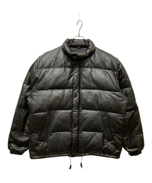 STORM（ストーム）STORM (ストーム) オールレザーダウンジャケット ブラック サイズ:Mの古着・服飾アイテム