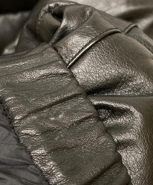 STORM（ストーム）STORM (ストーム) オールレザーダウンジャケット ブラック サイズ:Mの古着・服飾アイテム