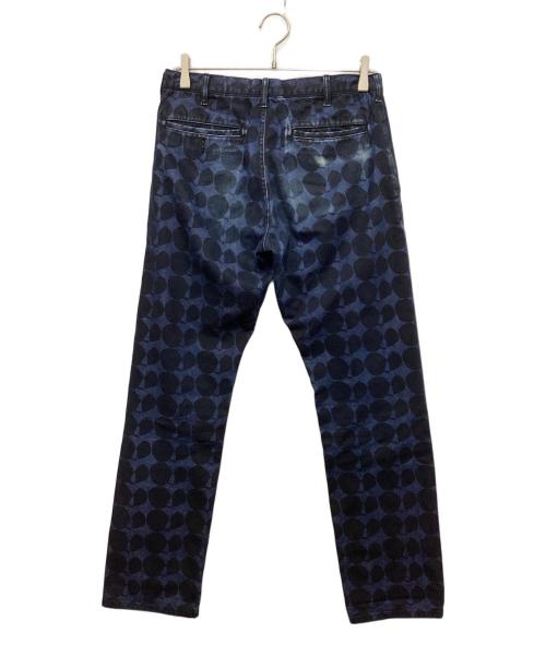 BLACK COMME des GARCONS（ブラックコムデギャルソン）BLACK COMME des GARCONS (ブラックコムデギャルソン) ドットプリントデニムパンツ インディゴ サイズ:Sの古着・服飾アイテム