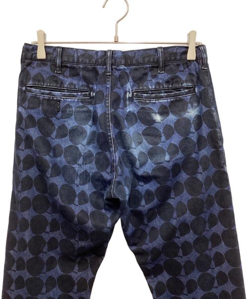 BLACK COMME des GARCONS（ブラックコムデギャルソン）BLACK COMME des GARCONS (ブラックコムデギャルソン) ドットプリントデニムパンツ インディゴ サイズ:Sの古着・服飾アイテム