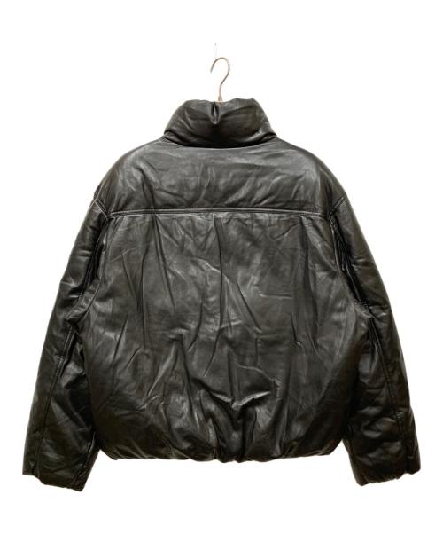 ZARA（ザラ）ZARA (ザラ) Puffer Jacket/フェイクレザー中綿ジャケット ブラック サイズ:XLの古着・服飾アイテム