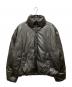 ZARA（ザラ）の古着「Puffer Jacket/フェイクレザー中綿ジャケット」｜ブラック