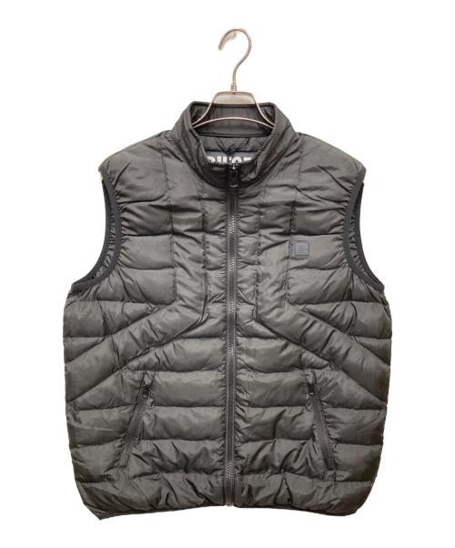 DIESEL（ディーゼル）DIESEL (ディーゼル) W-DWAIN-VEST/ラバーロゴパッチ中綿ベスト ブラック サイズ:M 未使用品の古着・服飾アイテム