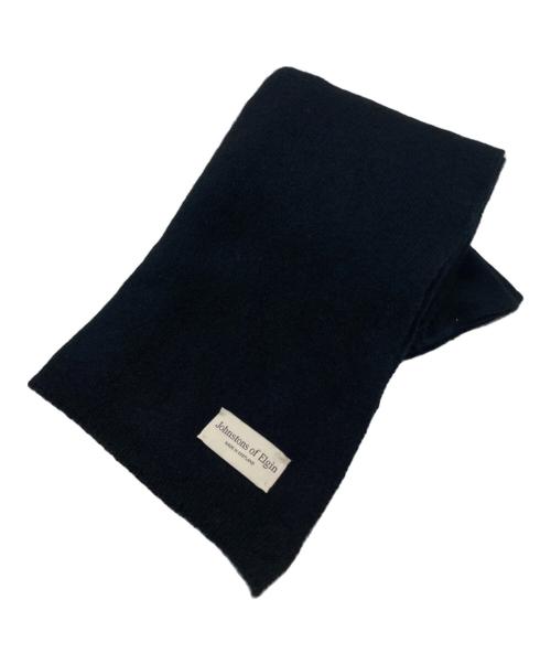 JOHNSTONS OF ELGIN（ジョンストンズオブエルガン）JOHNSTONS OF ELGIN (ジョンストンズオブエルガン) カシミヤストール ブラックの古着・服飾アイテム