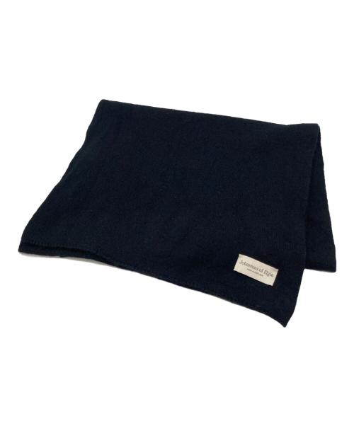 JOHNSTONS OF ELGIN（ジョンストンズオブエルガン）JOHNSTONS OF ELGIN (ジョンストンズオブエルガン) カシミヤストール ブラックの古着・服飾アイテム
