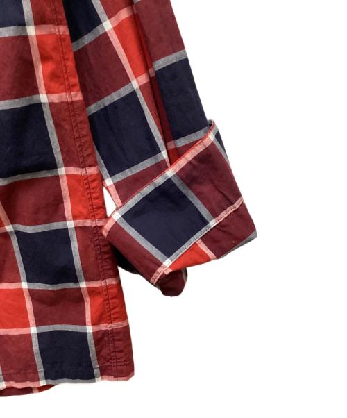 SOPHNET.（ソフネット）SOPHNET. (ソフネット) スタースタッズチェックシャツ レッド サイズ:Mの古着・服飾アイテム