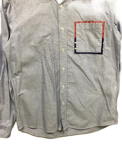 SOPHNET.（ソフネット）SOPHNET. (ソフネット) バンダナポケットオックスフォードシャツ ブルー サイズ:Lの古着・服飾アイテム