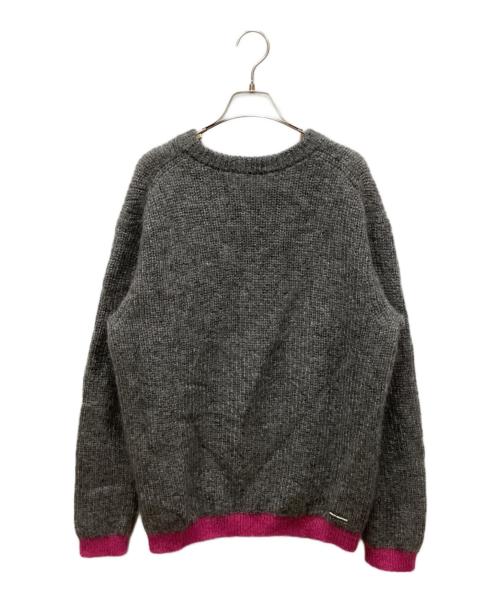 uniform experiment（ユニフォームエクスペリメント）uniform experiment (ユニフォームエクスペリメント) モヘアニット グレー サイズ:3の古着・服飾アイテム