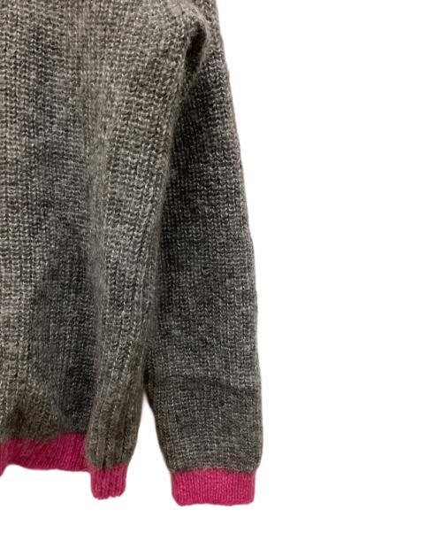 uniform experiment（ユニフォームエクスペリメント）uniform experiment (ユニフォームエクスペリメント) モヘアニット グレー サイズ:3の古着・服飾アイテム