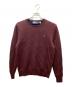 POLO RALPH LAUREN（ポロ・ラルフローレン）の古着「クルーネックニット」｜レッド