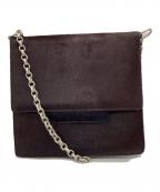 BOTTEGA VENETAボッテガベネタ）の古着「ハラコショルダーバッグ」｜ブラウン