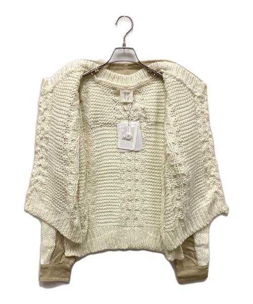 S/ile（シール）S/ile (シール) サプリメントニットブルゾン ホワイト サイズ:S 未使用品の古着・服飾アイテム
