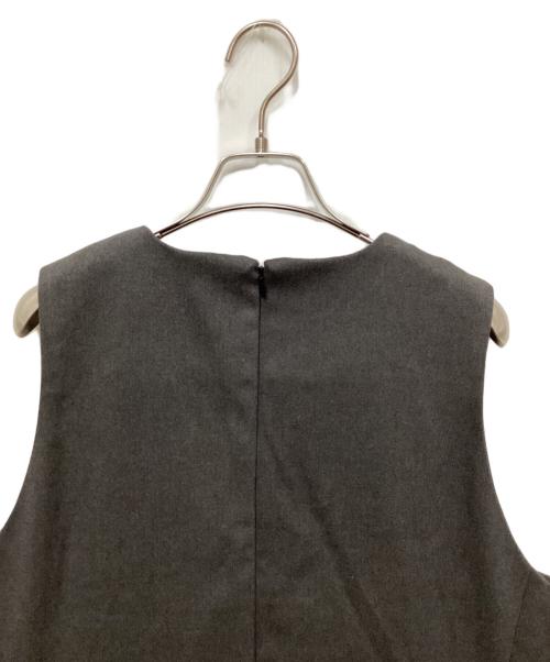 colorer（クロレ）colorer (クロレ) V-neck designed jumper skirt/Ｖネックデザインジャンパースカート グレー サイズ:FREEの古着・服飾アイテム