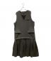 colorer（クロレ）の古着「V-neck designed jumper skirt/Ｖネックデザインジャンパースカート」｜グレー