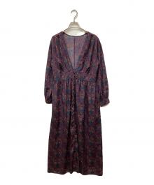green label relaxing（グリーンレーベルリラクシング）の古着「ペイズリーマキシ ワンピース」｜パープル