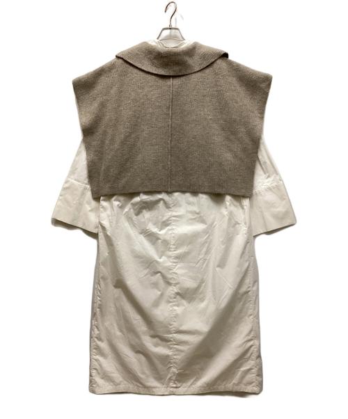 STYLE MIXER（スタイルミキサー）STYLE MIXER (スタイルミキサー) レイヤードワンピース ブラウン サイズ:Mの古着・服飾アイテム