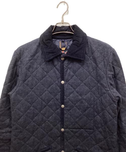 LAVENHAM（ラベンハム）LAVENHAM (ラベンハム) ウールキルティングジャケット ネイビー サイズ:38の古着・服飾アイテム