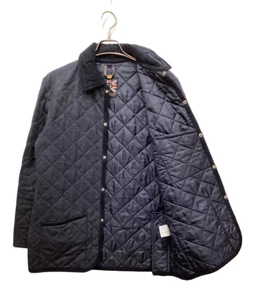 LAVENHAM（ラベンハム）LAVENHAM (ラベンハム) ウールキルティングジャケット ネイビー サイズ:38の古着・服飾アイテム
