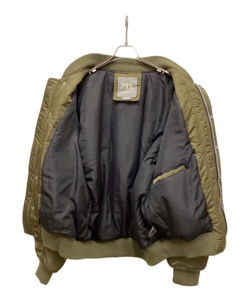 ZARA（ザラ）ZARA (ザラ) オーバーサイズMA-1 グリーン サイズ:Sの古着・服飾アイテム
