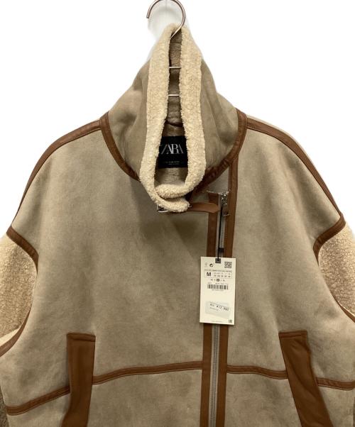 ZARA（ザラ）ZARA (ザラ) エコムートンジャケット ベージュ サイズ:M 未使用品の古着・服飾アイテム