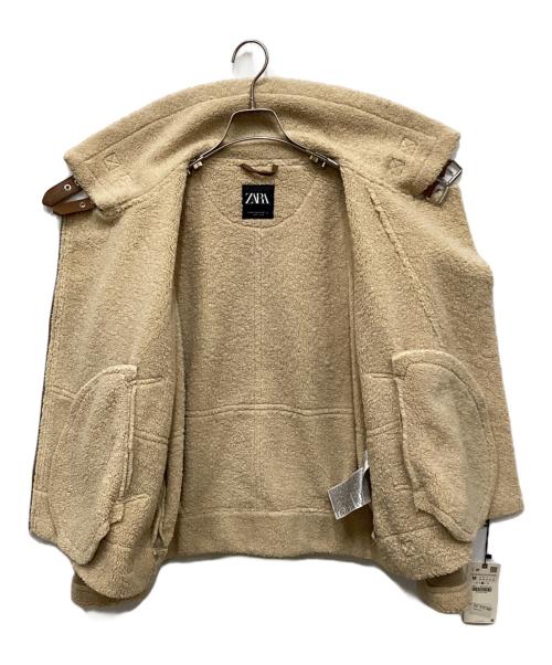 ZARA（ザラ）ZARA (ザラ) エコムートンジャケット ベージュ サイズ:M 未使用品の古着・服飾アイテム