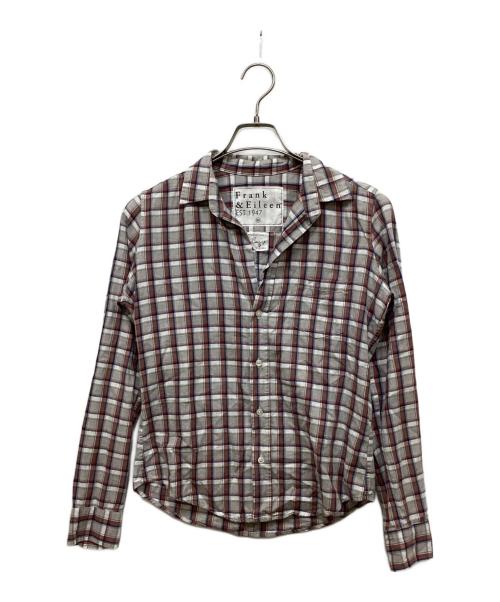 Frank&Eileen（フランクアンドアイリーン）Frank&Eileen (フランクアンドアイリーン) チェックシャツ ブラウン×グレー サイズ:XSの古着・服飾アイテム