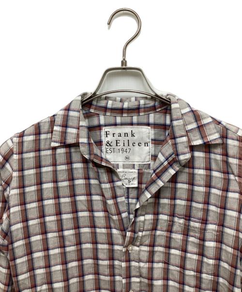 Frank&Eileen（フランクアンドアイリーン）Frank&Eileen (フランクアンドアイリーン) チェックシャツ ブラウン×グレー サイズ:XSの古着・服飾アイテム