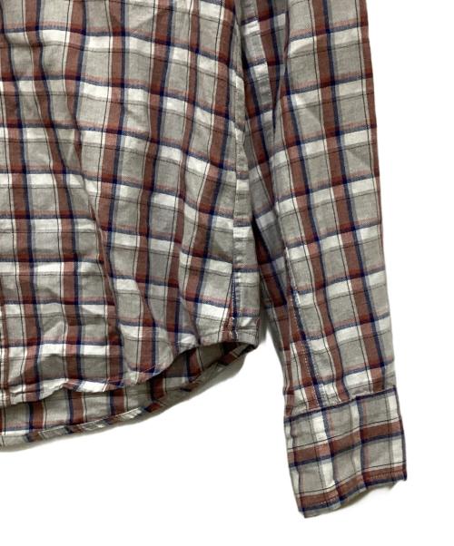 Frank&Eileen（フランクアンドアイリーン）Frank&Eileen (フランクアンドアイリーン) チェックシャツ ブラウン×グレー サイズ:XSの古着・服飾アイテム