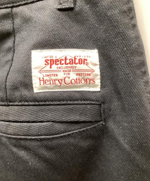SPECTATOR（スペクテイター）SPECTATOR (スペクテイター) Henry Cotton's (ヘンリーコットンズ) フィッシャーマンパンツ ブラック サイズ:46の古着・服飾アイテム