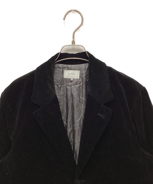 ATELIER BETON（アトリエベトン）ATELIER BETON (アトリエベトン) チェスターコート ブラック サイズ:2の古着・服飾アイテム